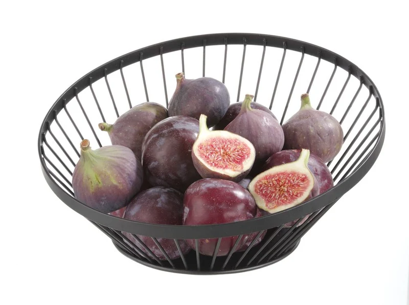 HENDI Obstkorb – abgerundet schwarz – Ø 280 × H 130 mm