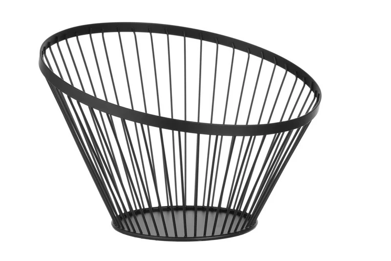 HENDI Obstkorb – abgerundet schwarz – Ø 300 × H 205 mm