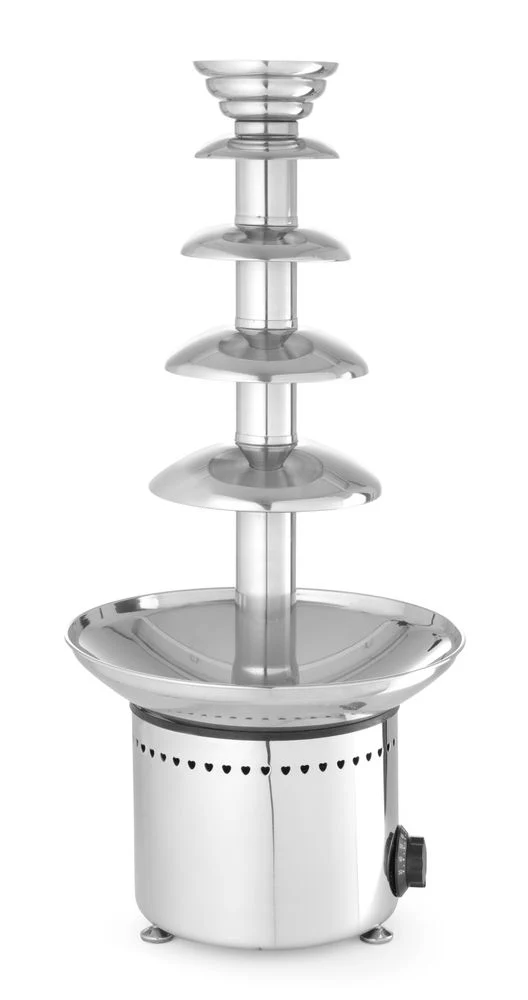 HENDI Schokoladenbrunnen mit 5 Ebenen – 230 V / 265 W – Ø 332 × H 709 mm