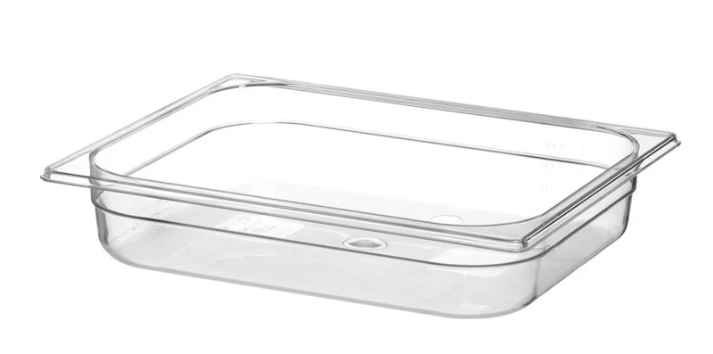 HENDI Gastronorm-Behälter 1 / 2 – Profi Line – GN 1 / 2 – 4 l – Transparent – 325 × 265 × 65 mm