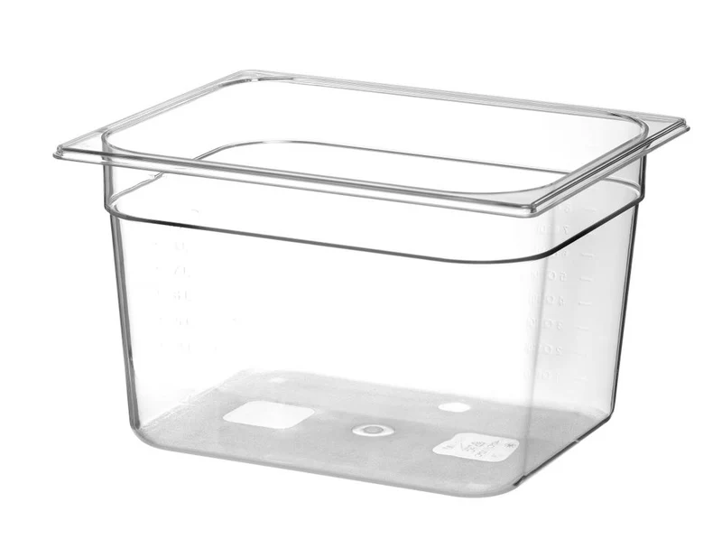 HENDI Gastronorm-Behälter 1 / 2 – Profi Line – GN 1 / 2 – 12,5 l – Transparent – 325 × 265 × 200 mm