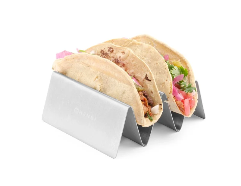 HENDI Taco-Halter – 2 Fächer – 135 × 115 × 50 mm