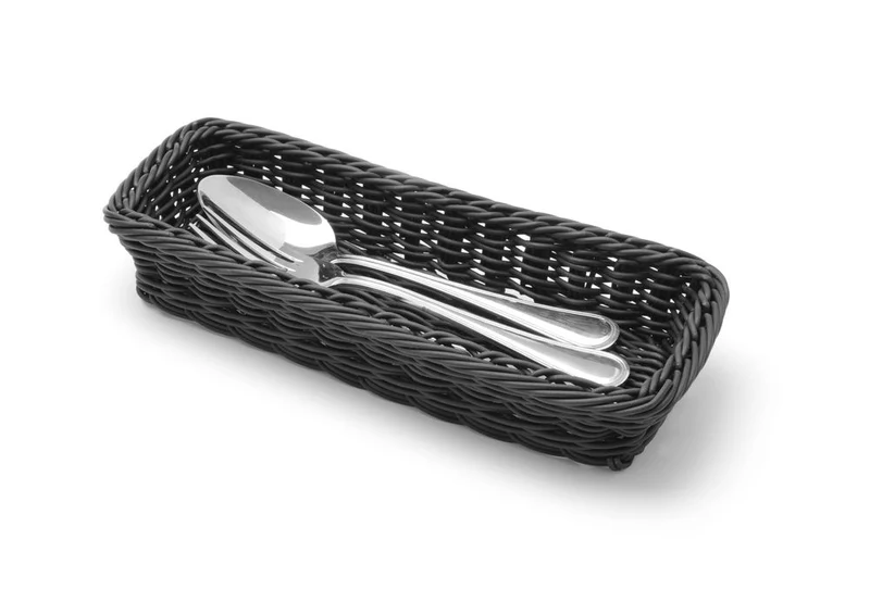HENDI Besteckkorb – Schwarz – 270 × 100 × 45 mm