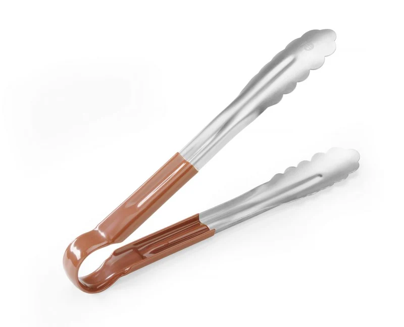 HENDI Servierzange HACCP 250 mm – Braun – 250 mm