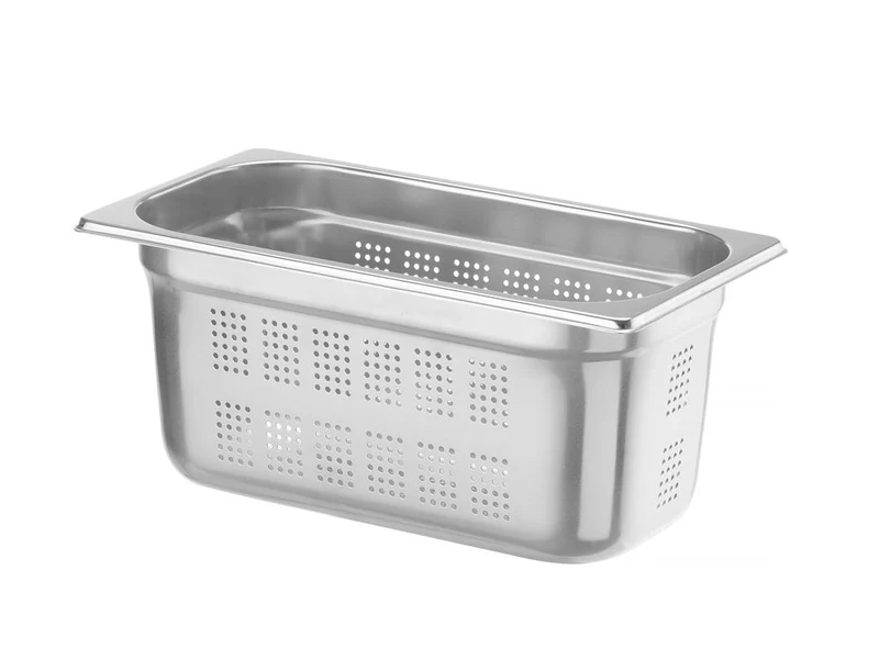HENDI Behälter GN 1 / 3 perforiert – Profi Line – GN 1 / 3 – 5,7 l – (H)150 mm