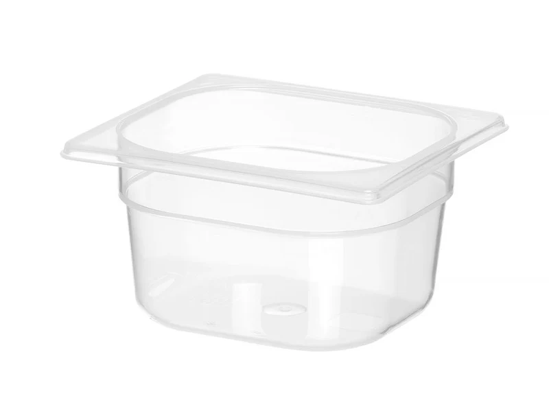 HENDI Gastronorm-Behälter 1 / 6 – Profi Line – GN 1 / 6 – 1,5 l – Transparent – 176 × 162 × 100 mm