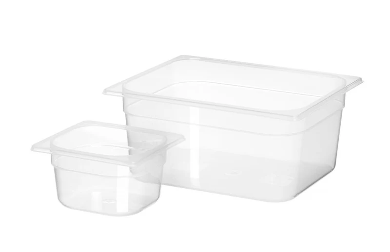 HENDI Gastronorm-Behälter 1 / 6 – Profi Line – GN 1 / 6 – 1,5 l – Transparent – 176 × 162 × 100 mm