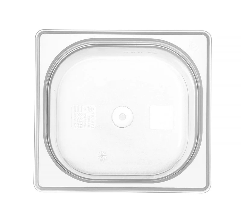 HENDI Gastronorm-Behälter 1 / 6 – Profi Line – GN 1 / 6 – 1,5 l – Transparent – 176 × 162 × 100 mm