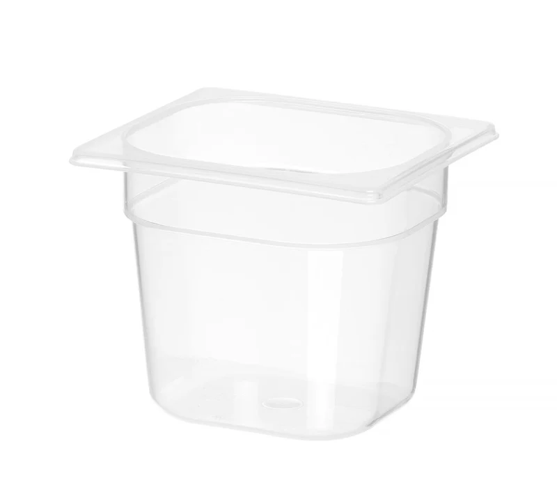 HENDI Gastronorm-Behälter 1 / 6 – Profi Line – GN 1 / 6 – 2 l – Transparent – 176 × 162 × 150 mm