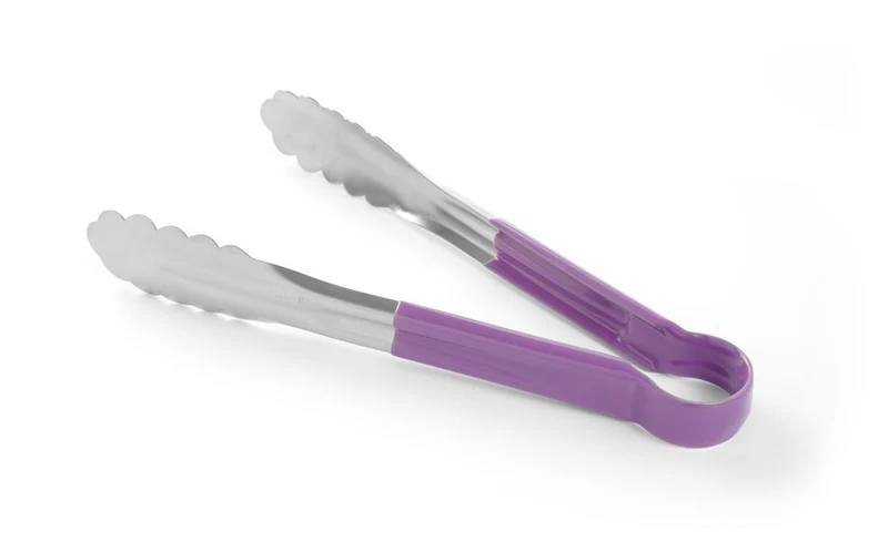 HENDI Servierzange HACCP 250 mm – Violett – 250 mm