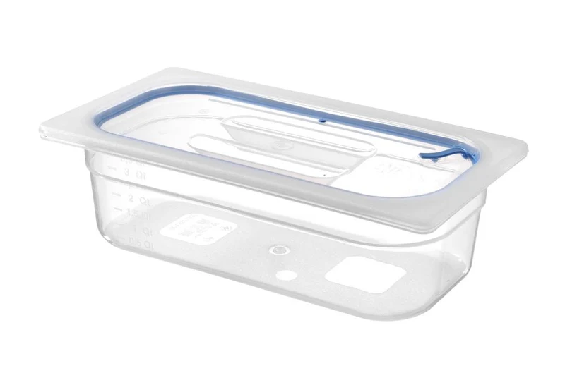 HENDI Gastronorm Deckel – luftdicht verschließbar – GN 1 / 3 – Transparent – 325 × 176 mm