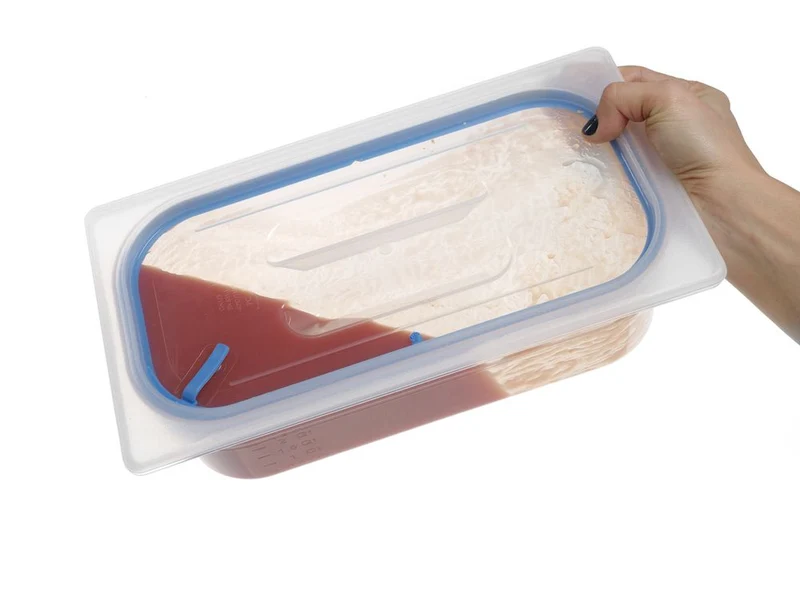 HENDI Gastronorm Deckel – luftdicht verschließbar – GN 1 / 3 – Transparent – 325 × 176 mm