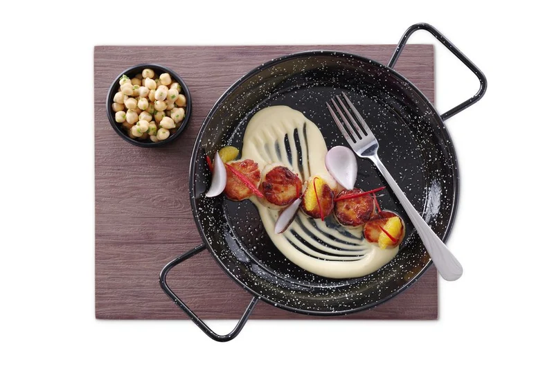 HENDI Emaillierte Pfanne – Ø 240 × H 40 mm