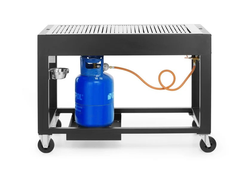 HENDI Gasgrill Tampa – Schwarz – 10 kW – 1260 × 580 × 900 mm