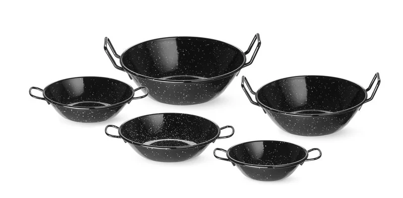 HENDI Paellaschüssel – emailliert – 1,5 l – Ø 245 × H 70 mm