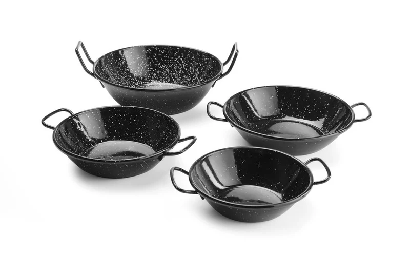 HENDI Paellaschüssel – emailliert – 0,2 l – Ø 145 × H 40 mm