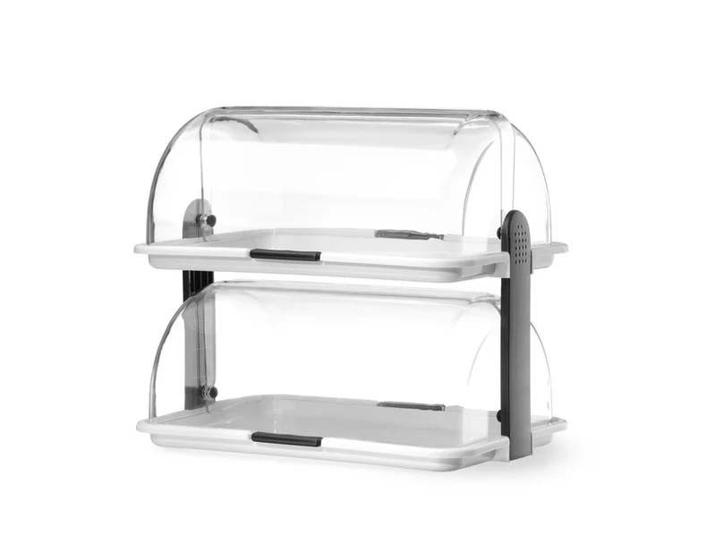HENDI Rolltop-Display – Weiß – 380 × 260 × 355 mm – Rechteckig