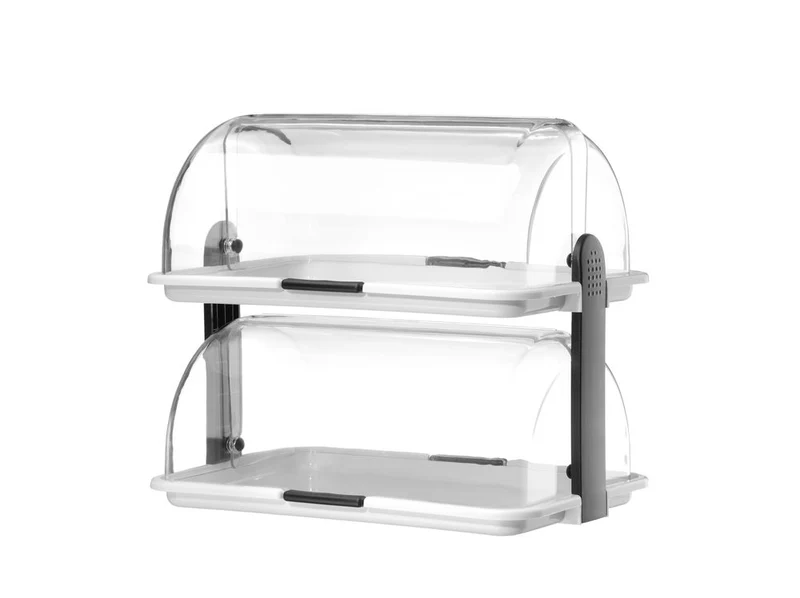 HENDI Rolltop-Display – Weiß – 380 × 260 × 355 mm – Rechteckig