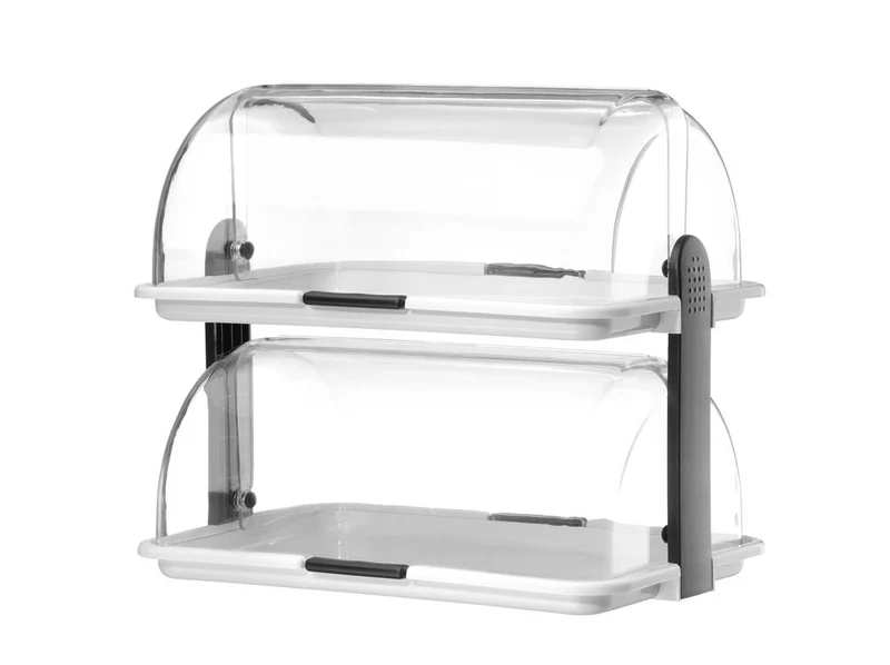 HENDI Rolltop-Display – Weiß – 475 × 325 × 415 mm – Rechteckig