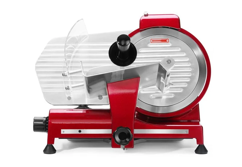 HENDI Aufschnittmaschine Profi Line 250 rote Sonderedition – Profi Line – 230 V / 320 W – 514 × 484 × 373 mm