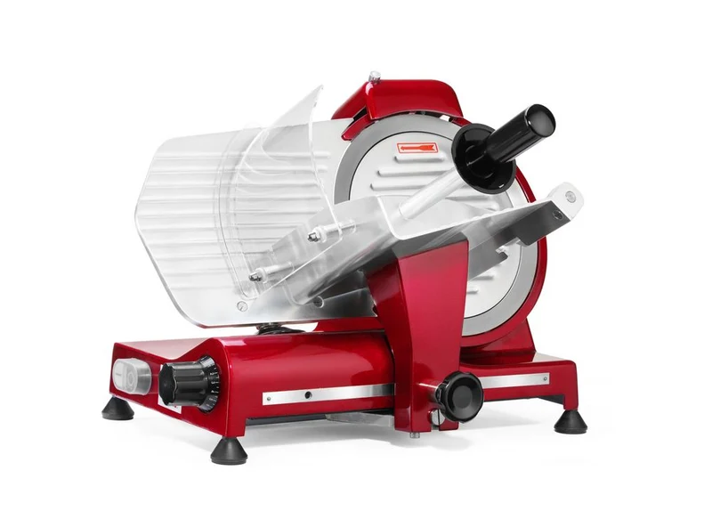 HENDI Aufschnittmaschine Profi Line 250 rote Sonderedition – Profi Line – 230 V / 320 W – 514 × 484 × 373 mm