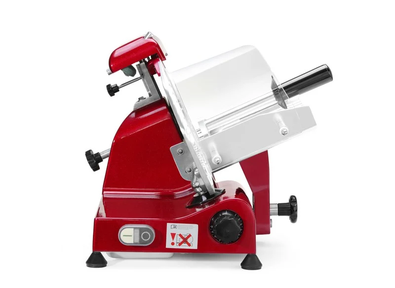 HENDI Aufschnittmaschine Profi Line 250 rote Sonderedition – Profi Line – 230 V / 320 W – 514 × 484 × 373 mm