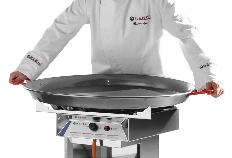 HENDI Paella-Pfanne – Geeignet für Gasgrill 146002 – Ø 600 × H 55 mm