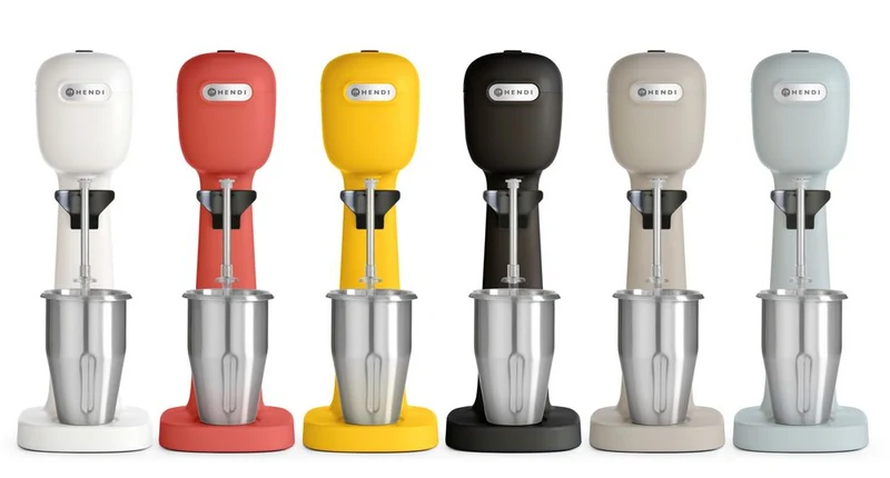 HENDI Milchshake-Mixer – designed by Robert Bronwasser – Gelb – 230 V / 400 W – 170 × 196 × 490 mm