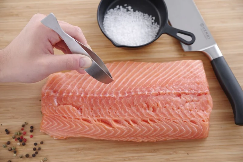 HENDI Pinzette für Fischgräten – flacher Kopf – 130 mm