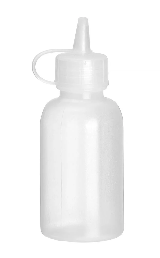 HENDI Mini-Spenderflaschen – 4er-Set – 0,05 l – Transparent – Ø 35 × H 100 mm – 4 Stück