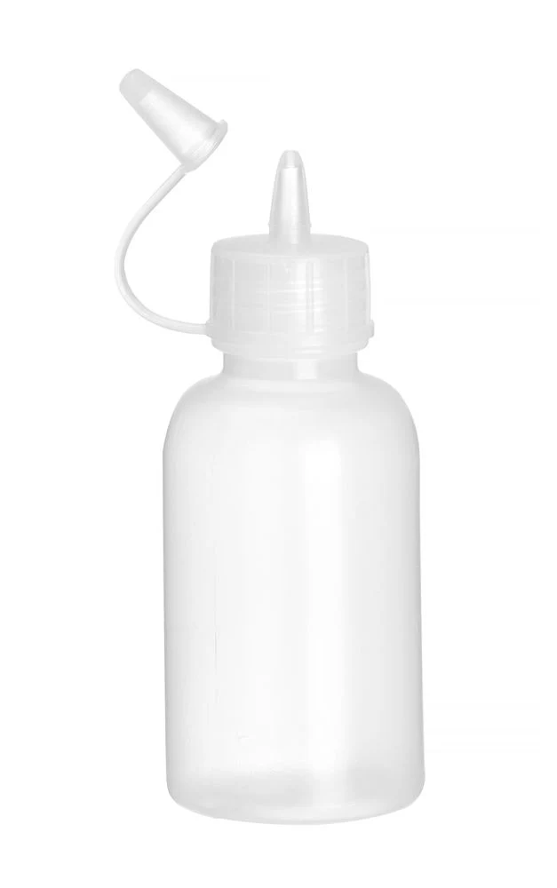 HENDI Mini-Spenderflaschen – 4er-Set – 0,05 l – Transparent – Ø 35 × H 100 mm – 4 Stück