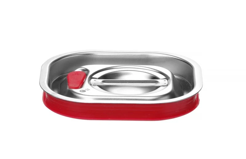 HENDI Gastronorm-Deckel mit Silikonrand – Kitchen Line – GN 1 / 6 – 156 × 142 mm