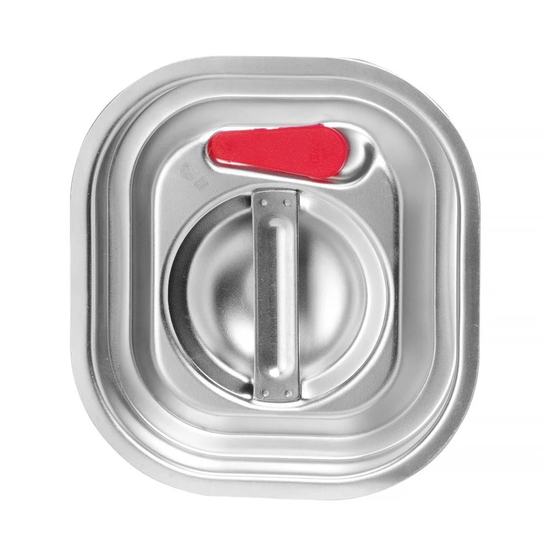 HENDI Gastronorm-Deckel mit Silikonrand – Kitchen Line – GN 1 / 6 – 156 × 142 mm