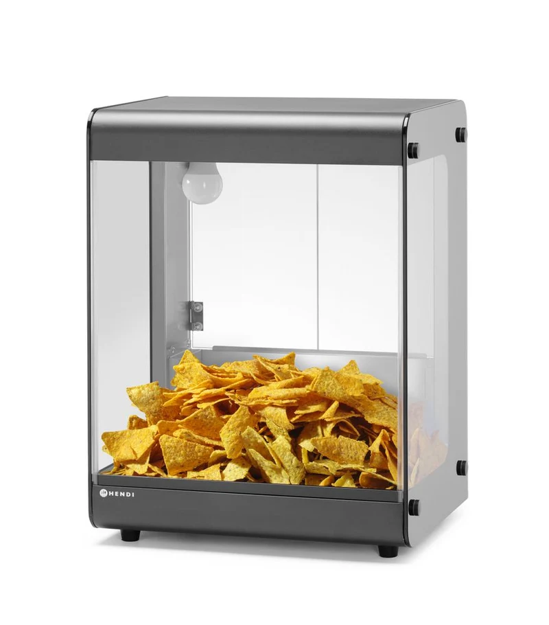 HENDI Nacho-Wärmer – Schwarz – 230 V / 500 W – 400 × 344 × 525 mm