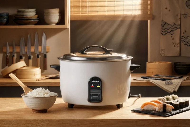 HENDI Reiskocher 4,2 L – Kitchen Line – 4,2 l – 230 V / 1550 W – 420 × 380 × 240 mm