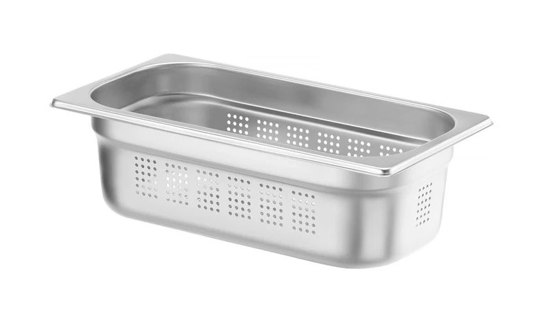 HENDI Behälter GN 1 / 3 perforiert – Profi Line – GN 1 / 3 – 4 l – (H)100 mm
