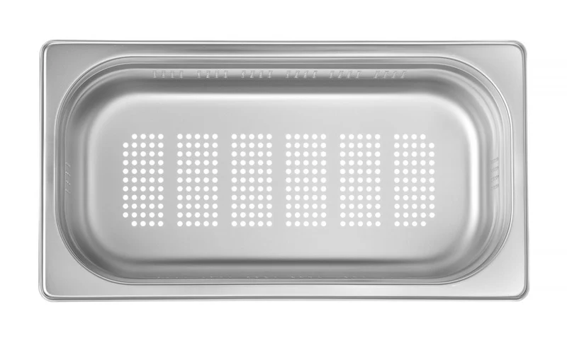 HENDI Behälter GN 1 / 3 perforiert – Profi Line – GN 1 / 3 – 4 l – (H)100 mm