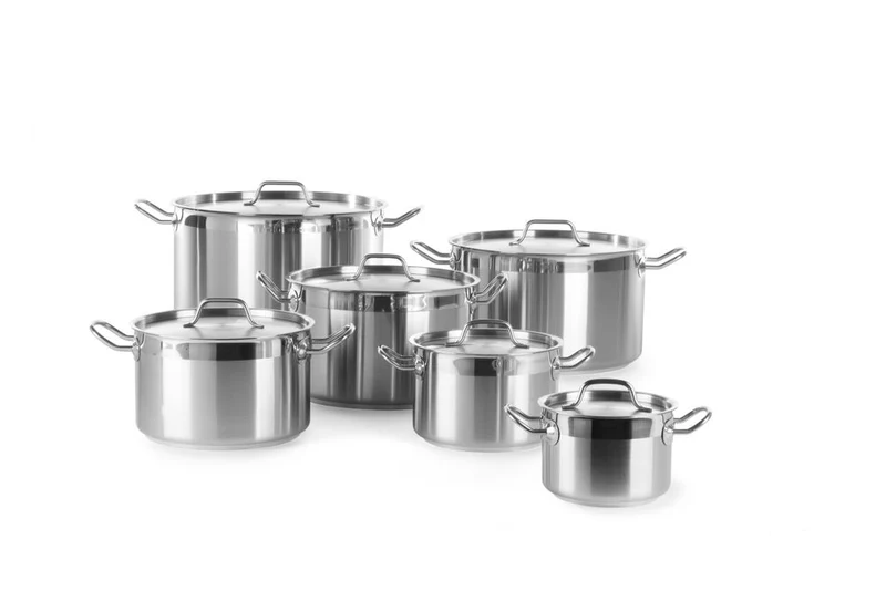 HENDI Kochtopf – mittel - mit Deckel – Profi Line – 10,3 l – Ø 280 × H 170 mm