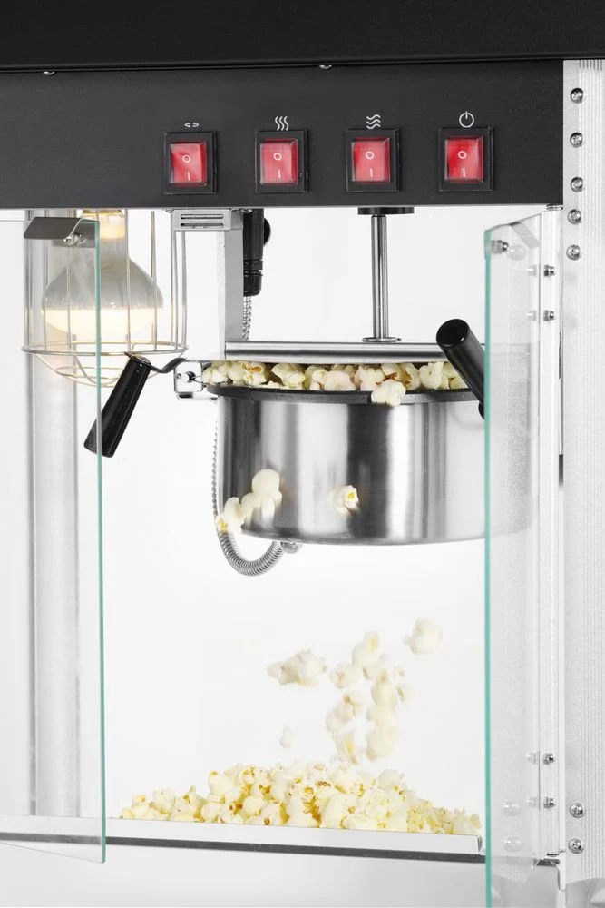 HENDI Popcorn-Maschine – Schwarz – 230 V / 1155 W – 560 × 420 × 760 mm
