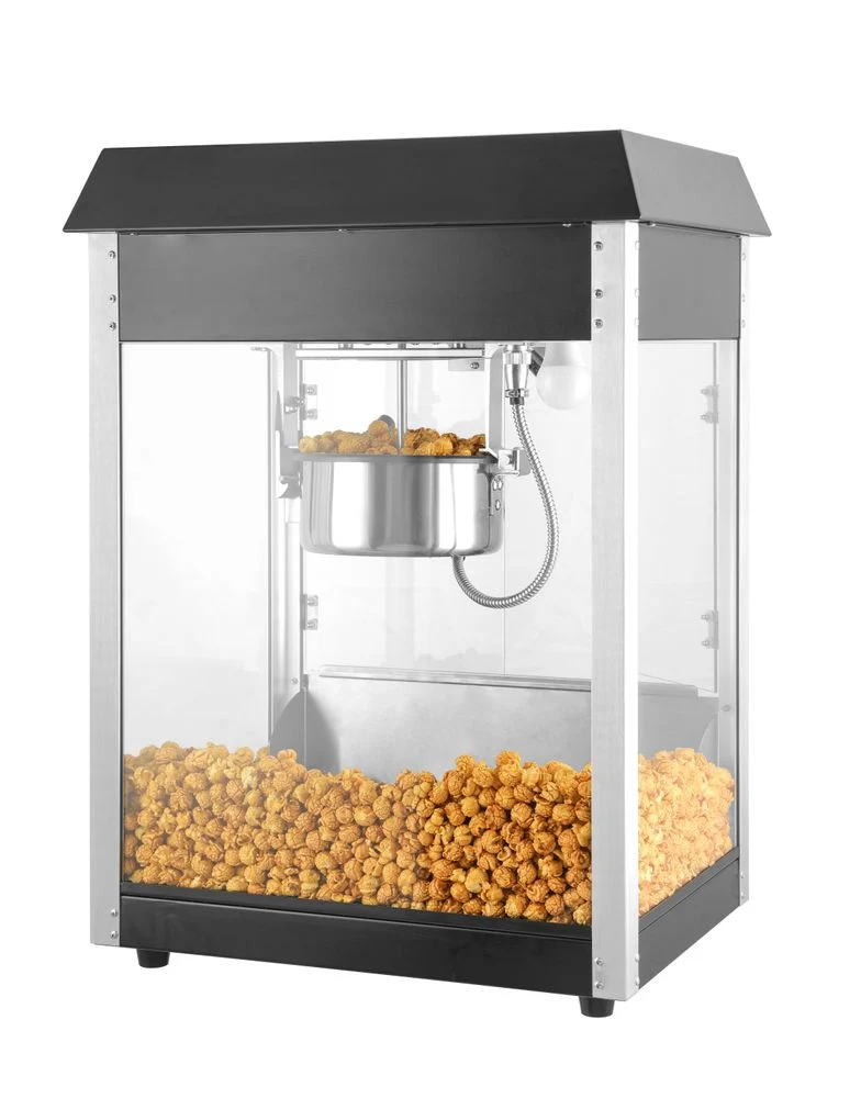 HENDI Popcorn-Maschine – Schwarz – 230 V / 1155 W – 560 × 420 × 760 mm