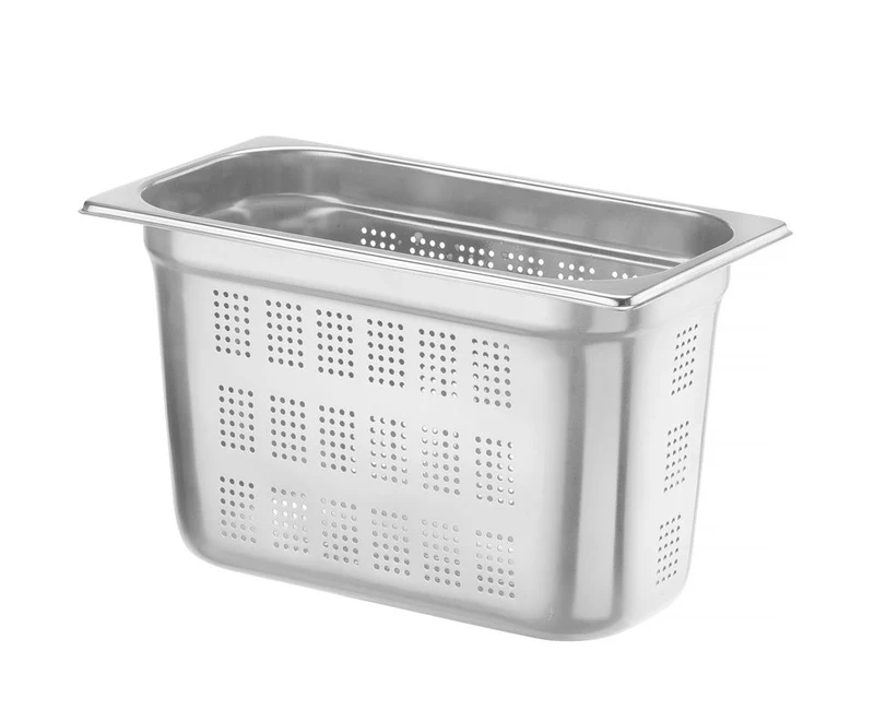 HENDI Behälter GN 1 / 3 perforiert – Profi Line – GN 1 / 3 – 7,8 l – (H)200 mm