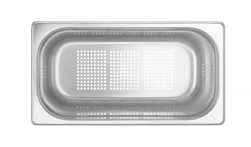 HENDI Behälter GN 1 / 3 perforiert – Profi Line – GN 1 / 3 – 7,8 l – (H)200 mm