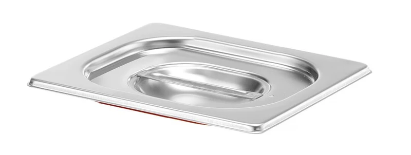 HENDI Gastronorm-Deckel mit Silikonrand – Profi Line – GN 1 / 6 – 176 × 162 mm