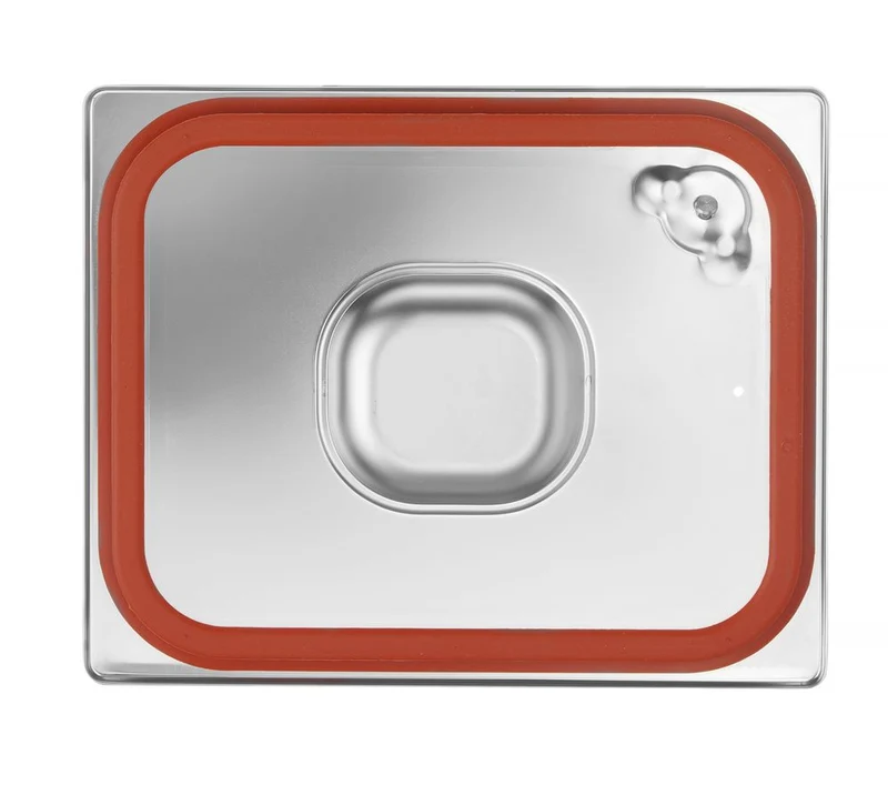 HENDI Gastronorm-Deckel mit Silikonrand – Profi Line – GN 1 / 2 – 265 × 325 mm