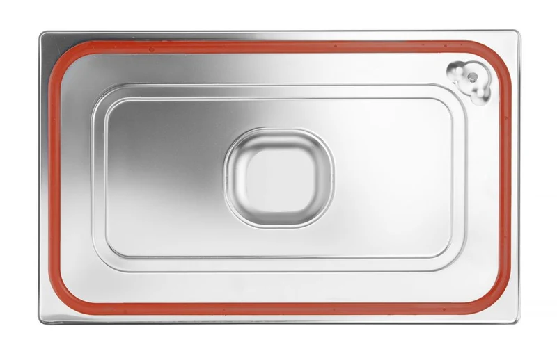 HENDI Gastronorm-Deckel mit Silikonrand – Profi Line – GN 1 / 1 – 530 × 325 mm