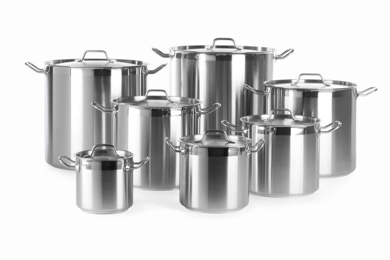 HENDI Schmortopf hoch - mit Deckel – Profi Line – 15,9 l – Ø 280 × H 260 mm