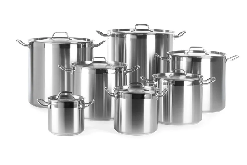 HENDI Schmortopf hoch - mit Deckel – Profi Line – 9,8 l – Ø 240 × H 220 mm