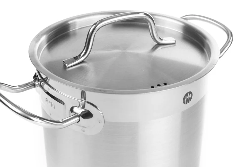 HENDI Schmortopf hoch - mit Deckel – Profi Line – 3 l – Ø 160 × H 150 mm