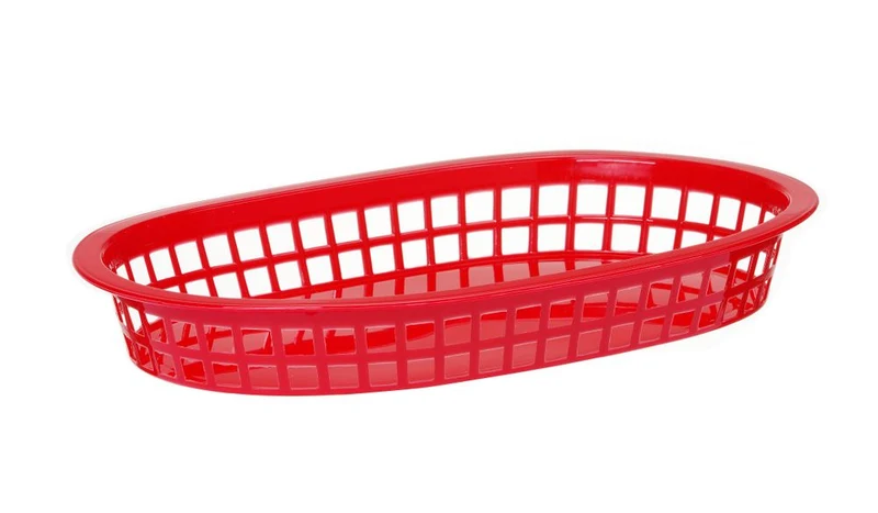HENDI Servierkörbe im Fastfood-Stil – Rot – 272 × 175 × 38 mm – 6 Stück