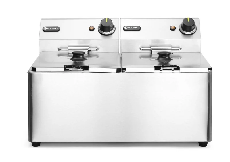 HENDI Kitchen Line Fritteuse 2 × 8 l – 7,0 kW | 230 V